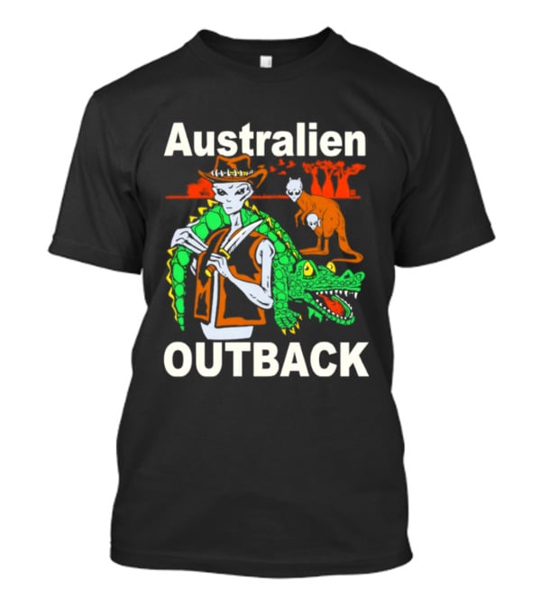 Australien Outback Alien Crocodile Adventure T-Shirt