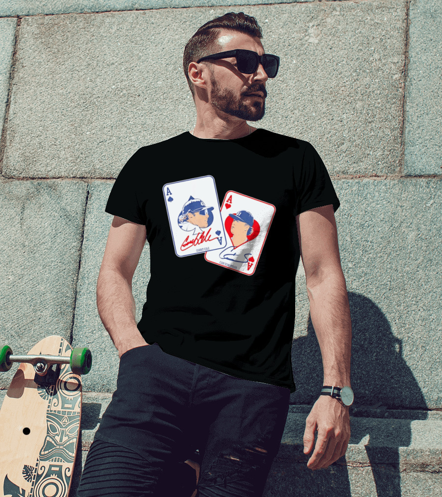 Gerrit Cole Cam Schlittler Ace Of Spades And Hearts Baseball Player Cards Men's T-Shirt