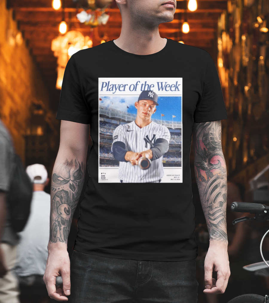 American League May 25 May 31 2026 Ben Rice Player Of The Week Yankees T-Shirt