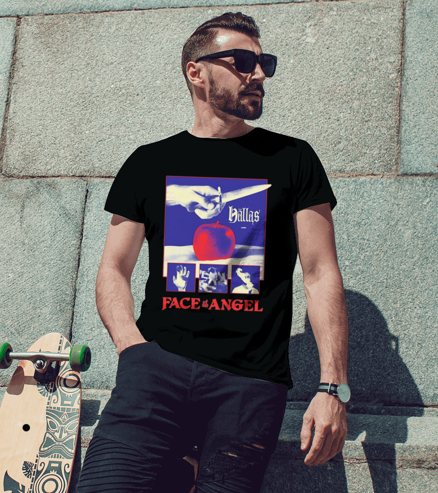 Hallas Face Of An Angel Album Heavy Metal Rock Band Music T-Shirt