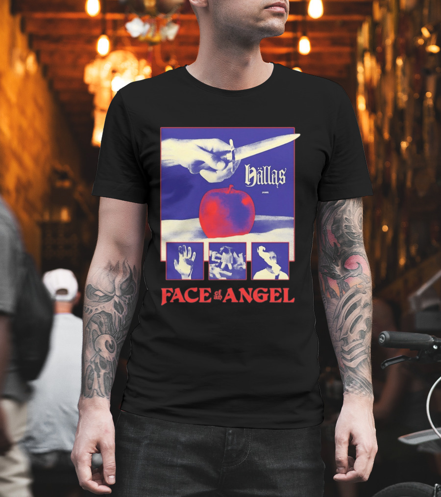Hallas Face Of An Angel Album Heavy Metal Rock Band Music T-Shirt