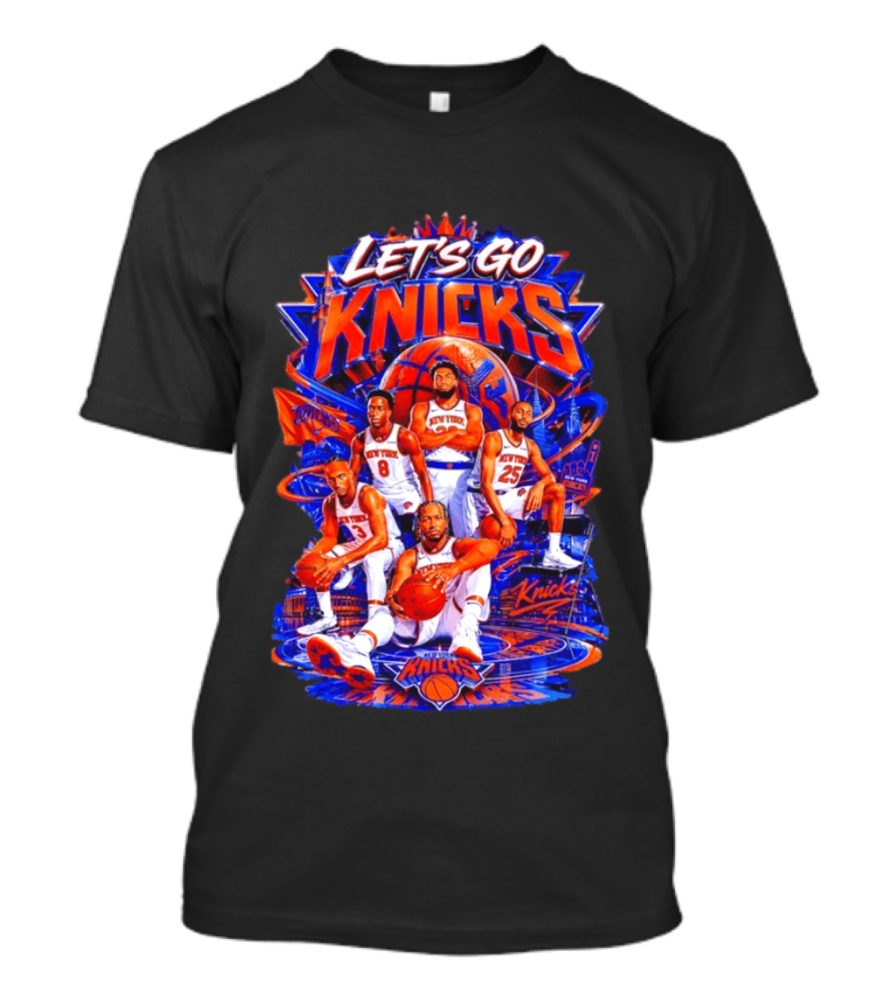 Jalen Brunson New York Knicks Let's Go 2026 NBA Basketball Players T-Shirt