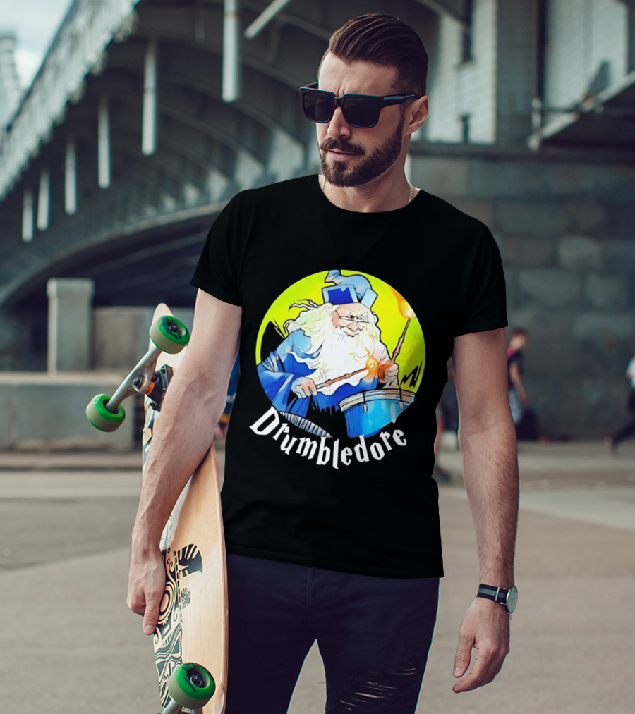 Drumbledore Wizards Percussionist Fantasy Magic T-Shirt
