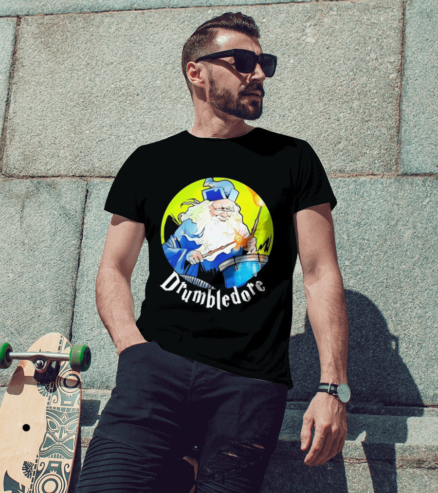 Drumbledore Wizards Percussionist Fantasy Magic T-Shirt