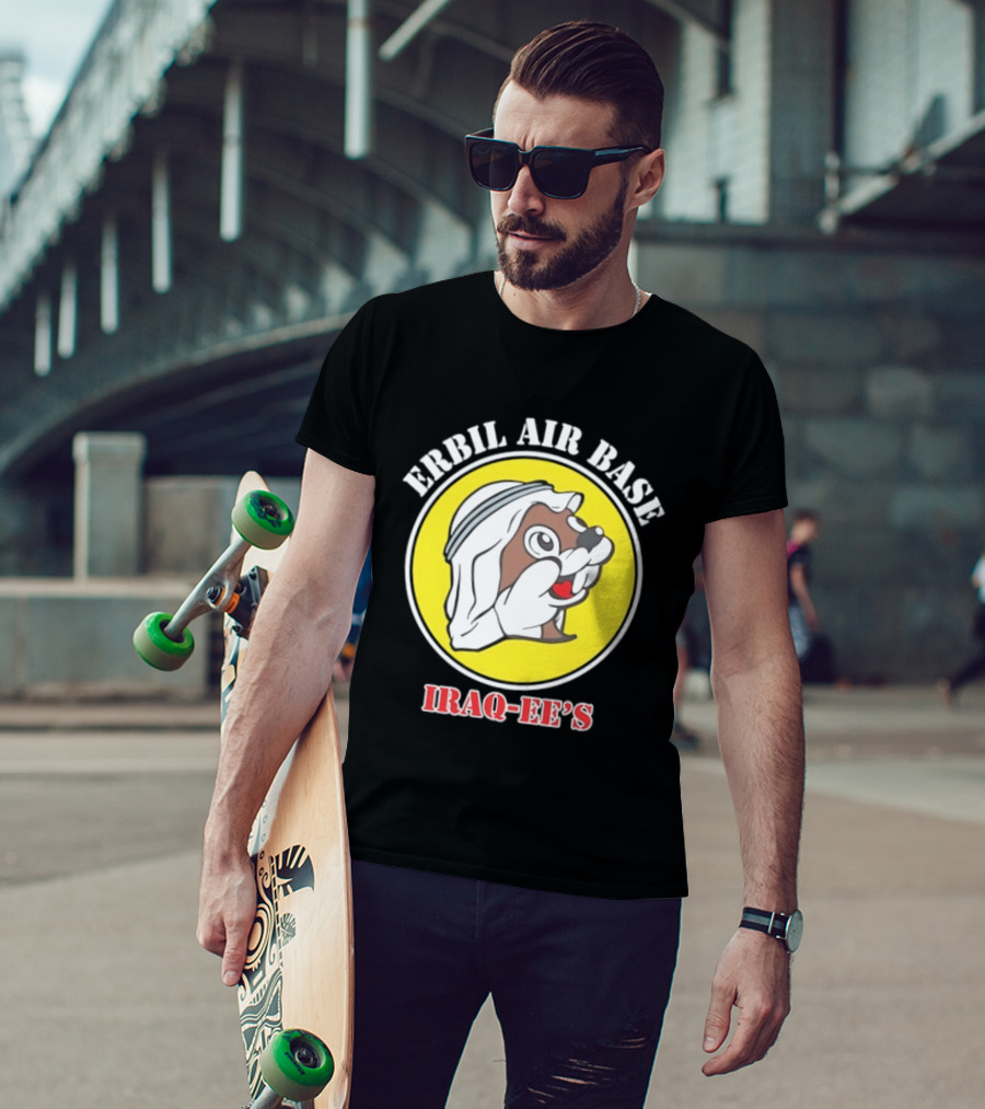 Erbil Air Base Iraq Eef's Cartoon T-Shirt