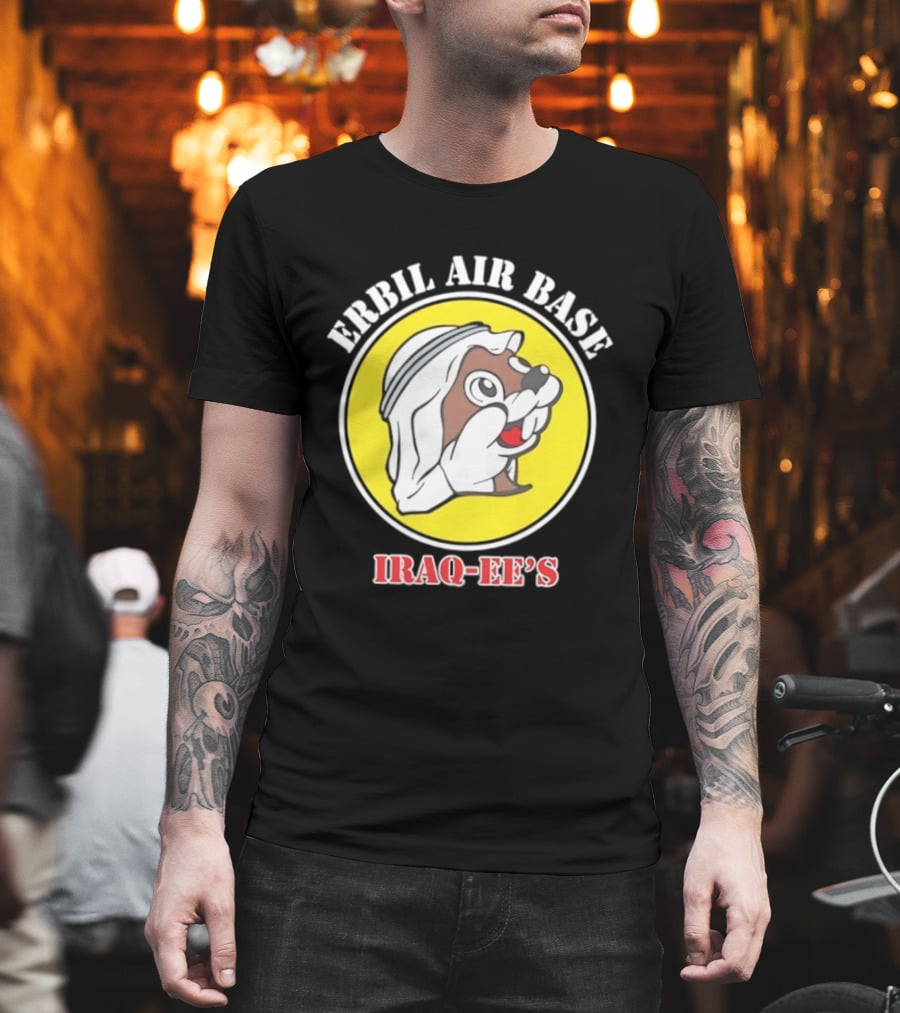 Erbil Air Base Iraq Eef's Cartoon T-Shirt