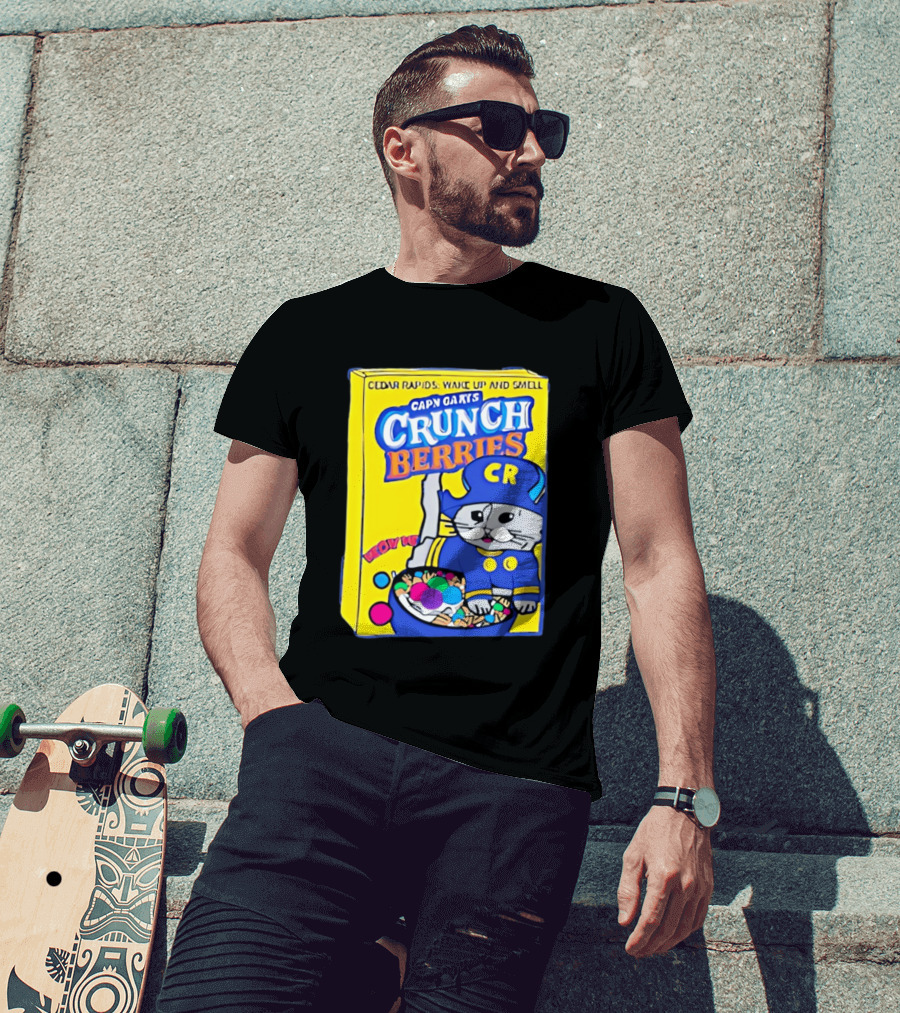 Cedar Rapids Wake Up And Smell Capn Oats Crunch Berries T-Shirt