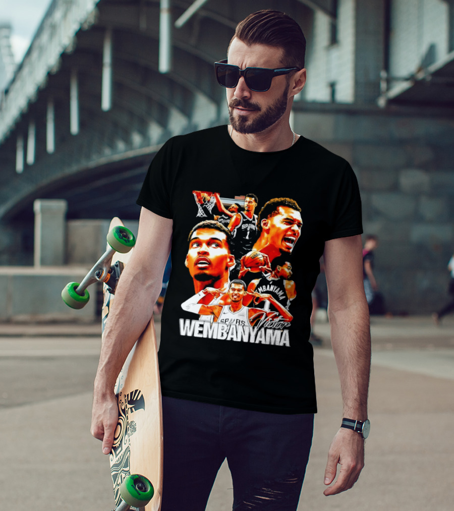 Victor Wembanyama Spurs Basketball Hero Collection T-Shirt