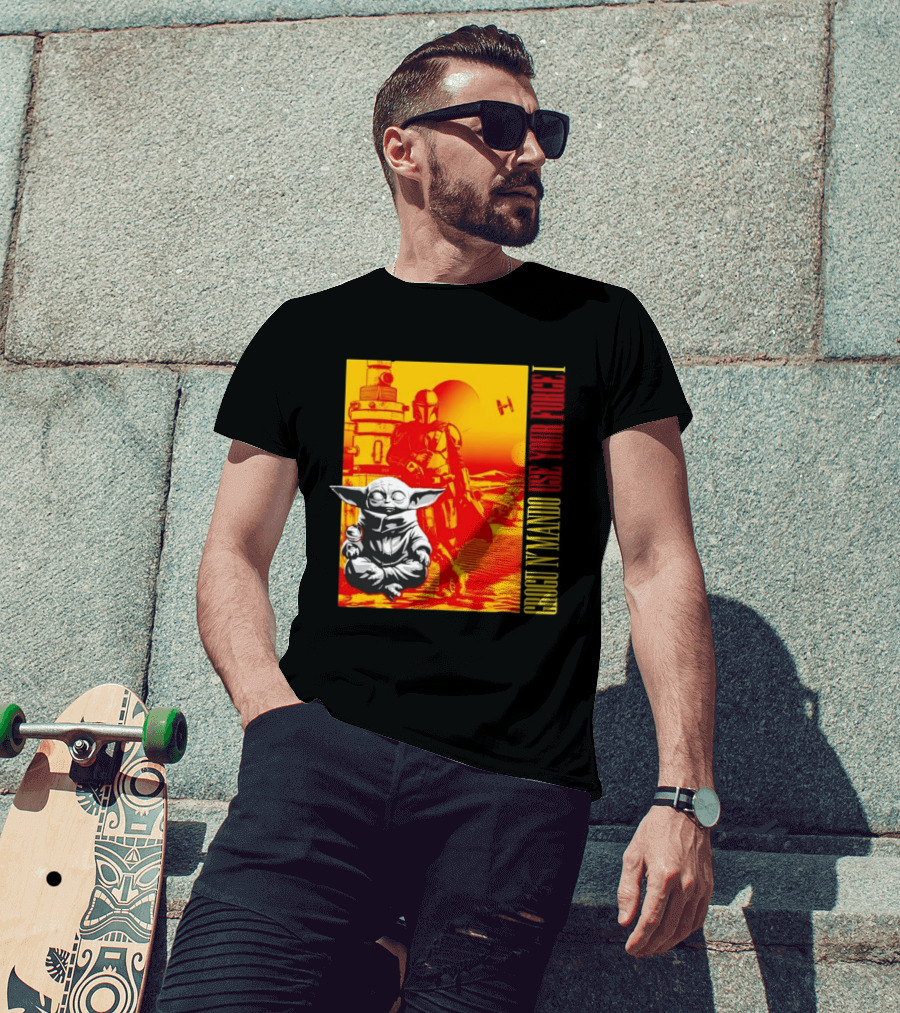 Grogu N' Mando Use Your Force I Star Wars Adventure T-Shirt