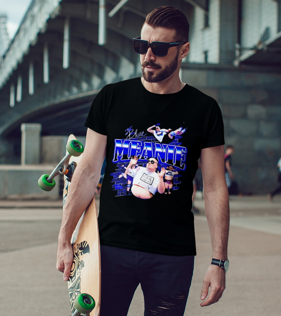 The Blue Meanie Brian Heffron Wrestling T-Shirt