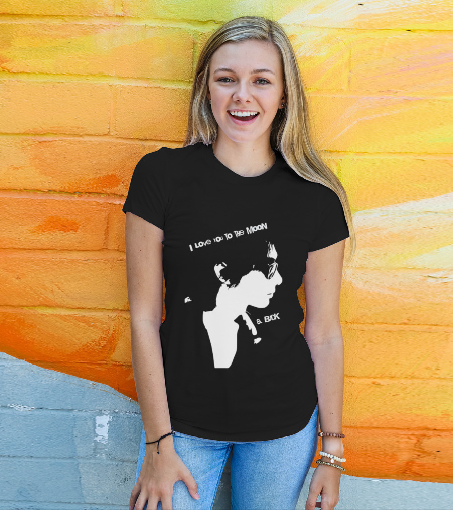 I Love You To The Moon And Back Romantic Expression T-Shirt