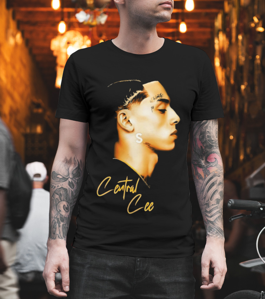 Central Cee Star UK Portrait Profile T-Shirt