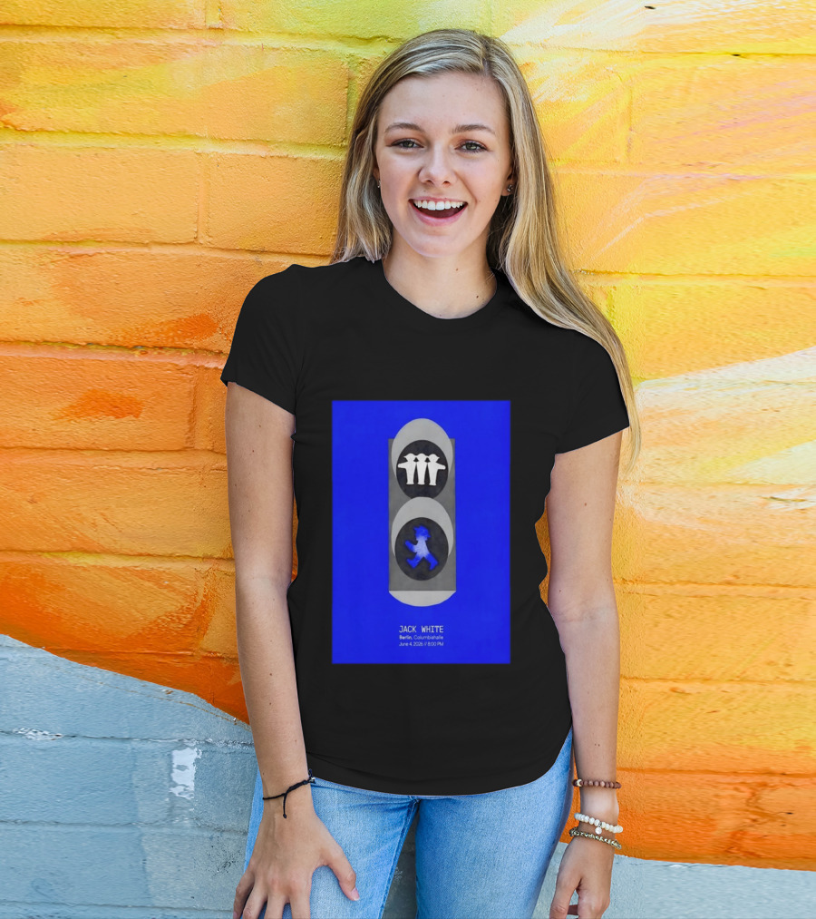 Jack White Berlin Columbiahalle June 4 2026 Ampelmann Traffic Light Icon Concert 8PM T-Shirt