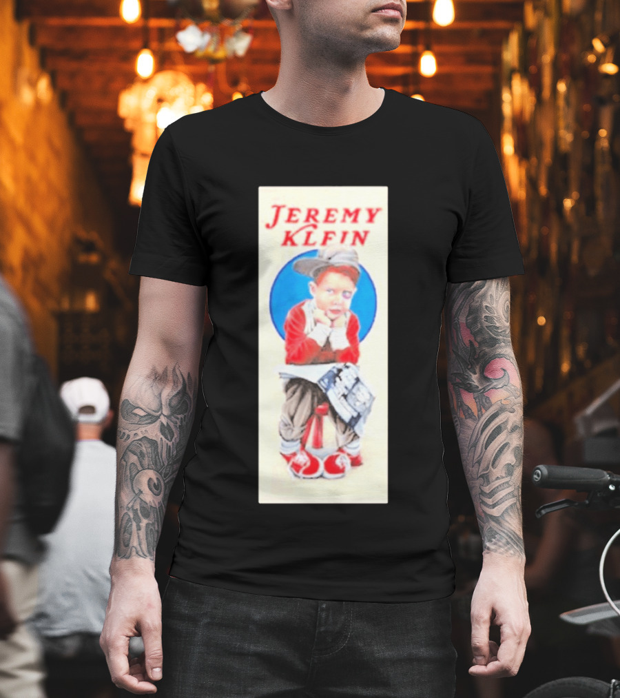 Jeremy Klein World Industries Kid Sitting On Stool T-Shirt