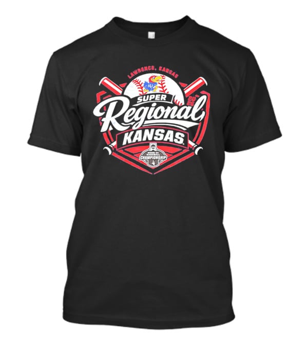 Lawrence Kansas Jayhawks 2026 Super Regional Baseball Event T-Shirt