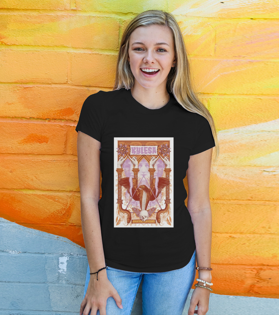 Kylesa Live At Freak Valley Festival 2026 Ornate Serpent Winged Skull Occult T-Shirt