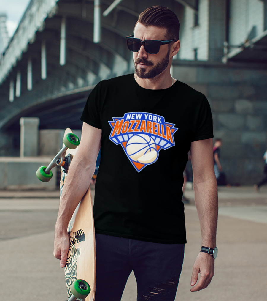 New York Mozzarella Basketball NY Knicks T-Shirt