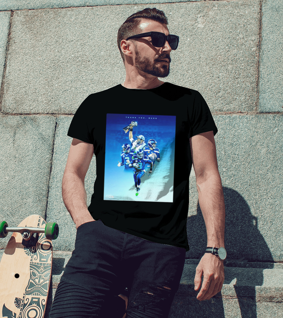 Thank You Russ Seattle Seahawks Russell Wilson Super Bowl 3 T-Shirt