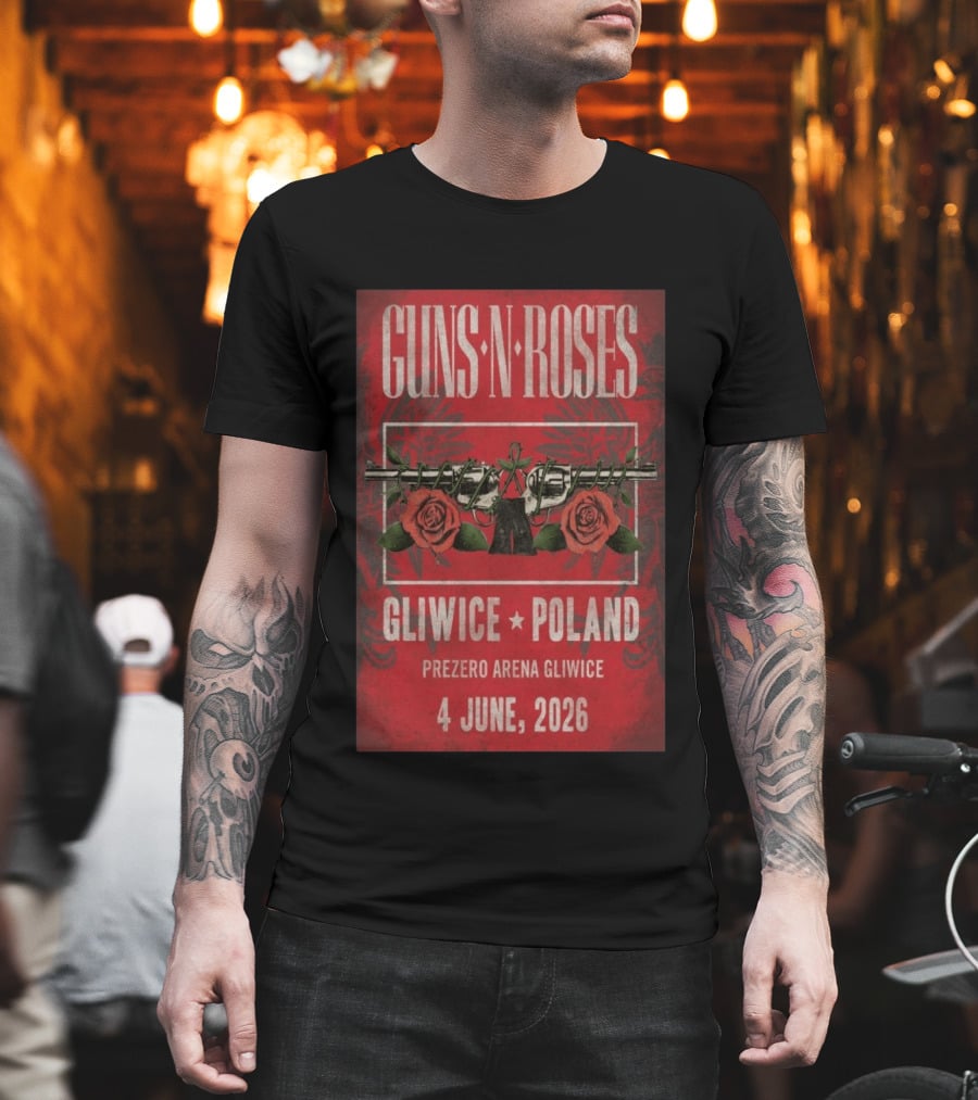 Guns N' Roses 2026 PreZero Arena Gliwice Poland Concert 4 June T-Shirt