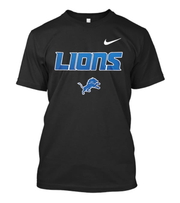 Detroit Lions Skeleton Blue Collar American Proud Mechanic Football Fan Gear T-Shirt