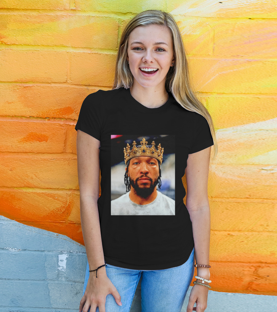 Jalen Brunson King New York Knicks Crown T-Shirt