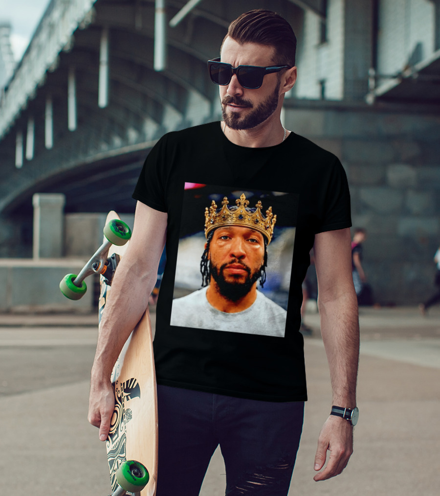 Jalen Brunson King New York Knicks Crown T-Shirt