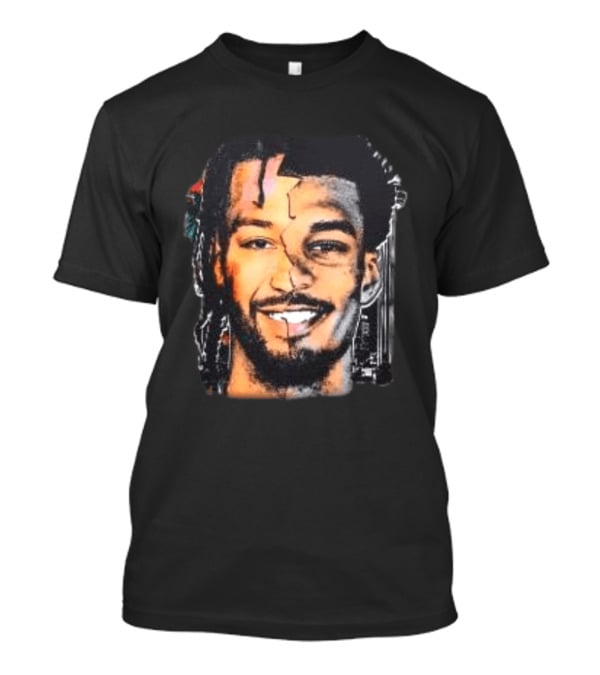 Jalen Brunson New York Knicks Victor Wembanyama San Antonio Spurs Big Face Basketball Collage T-Shirt