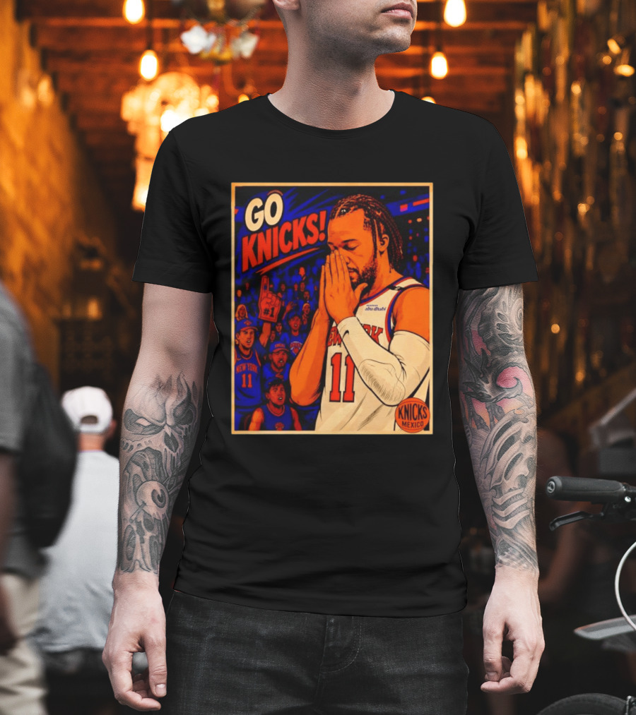 GO KNICKS Jalen Brunson New York Knicks 11 Mexico T-Shirt