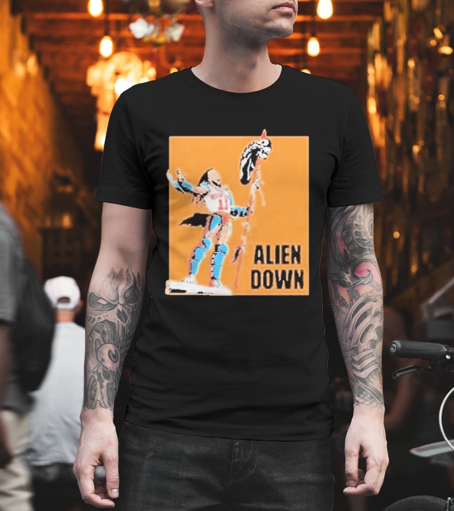 Jalen Brunson Knicks 11 Alien Down Spurs Wemby T-Shirt