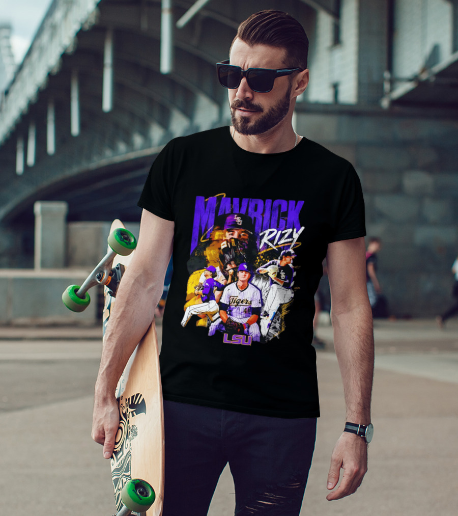 LSU Tigers Mavrick Rizy Baseball Collection T-Shirt