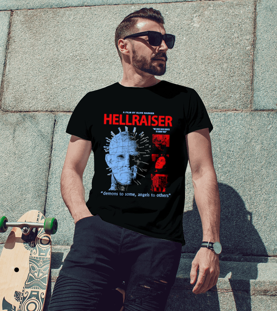 A Film By Clive Barker Hellraiser 1987 Pinhead We Have Such Sights To Show You Demons To Some Angels To Others T-Shirt