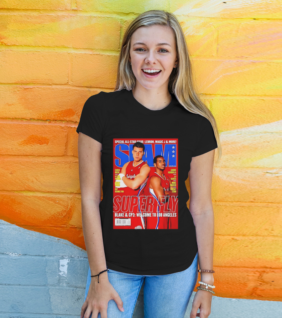 SLAM Magazine Super Fly Blake Griffin Chris Paul Welcome To Lob Angeles T-Shirt