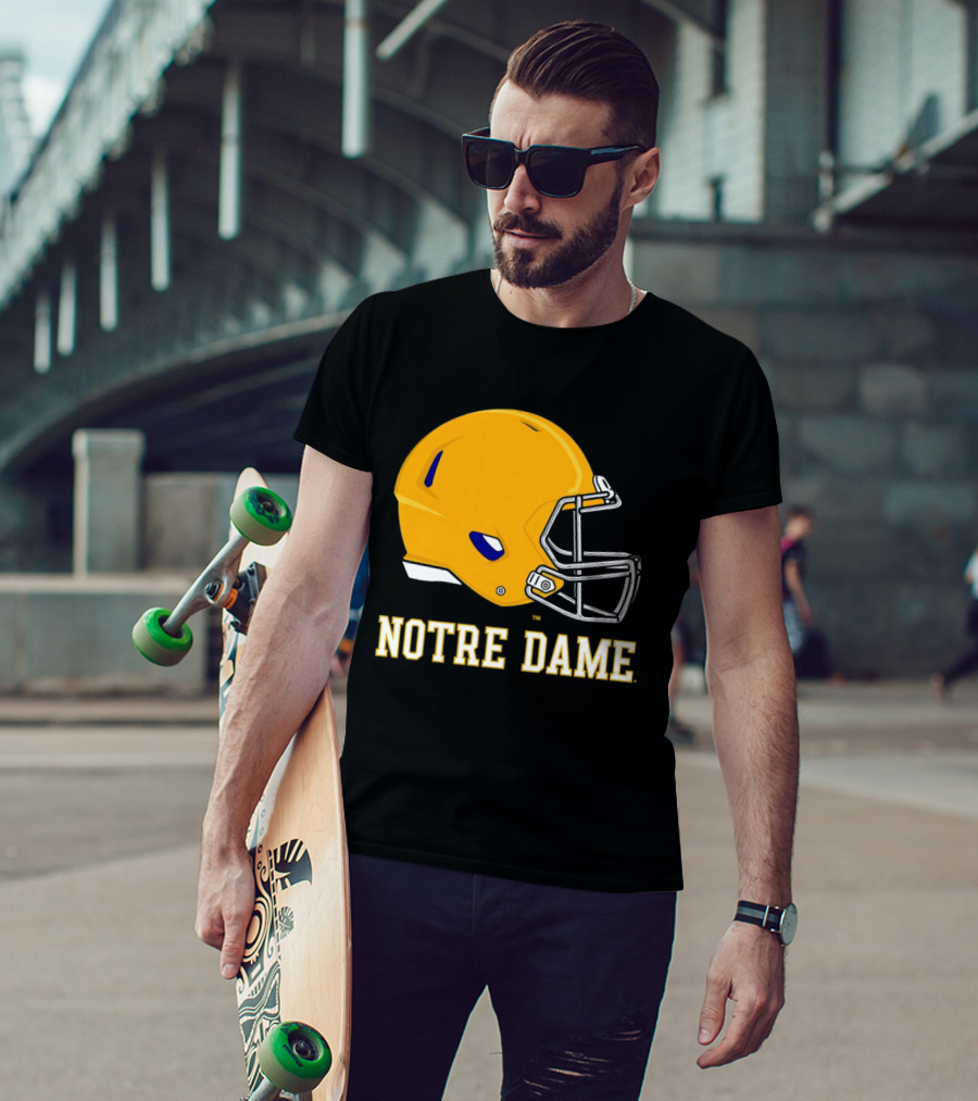 Notre Dame Fighting Irish Football Helmet T-Shirt