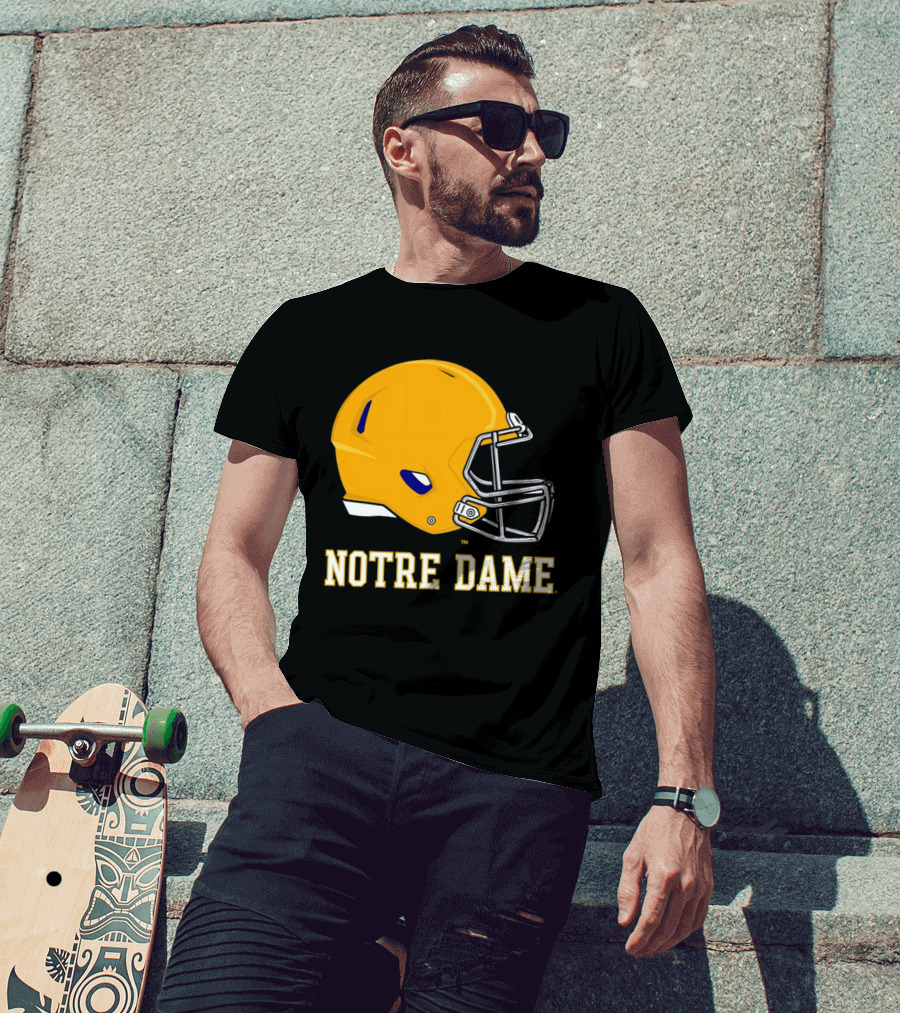 Notre Dame Fighting Irish Football Helmet T-Shirt
