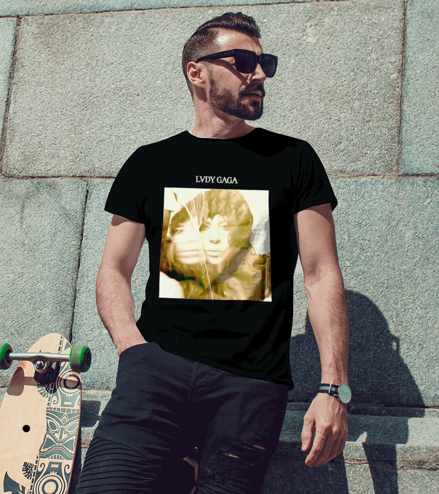 LADY GAGA LVDY Vintage Album Cover T-Shirt