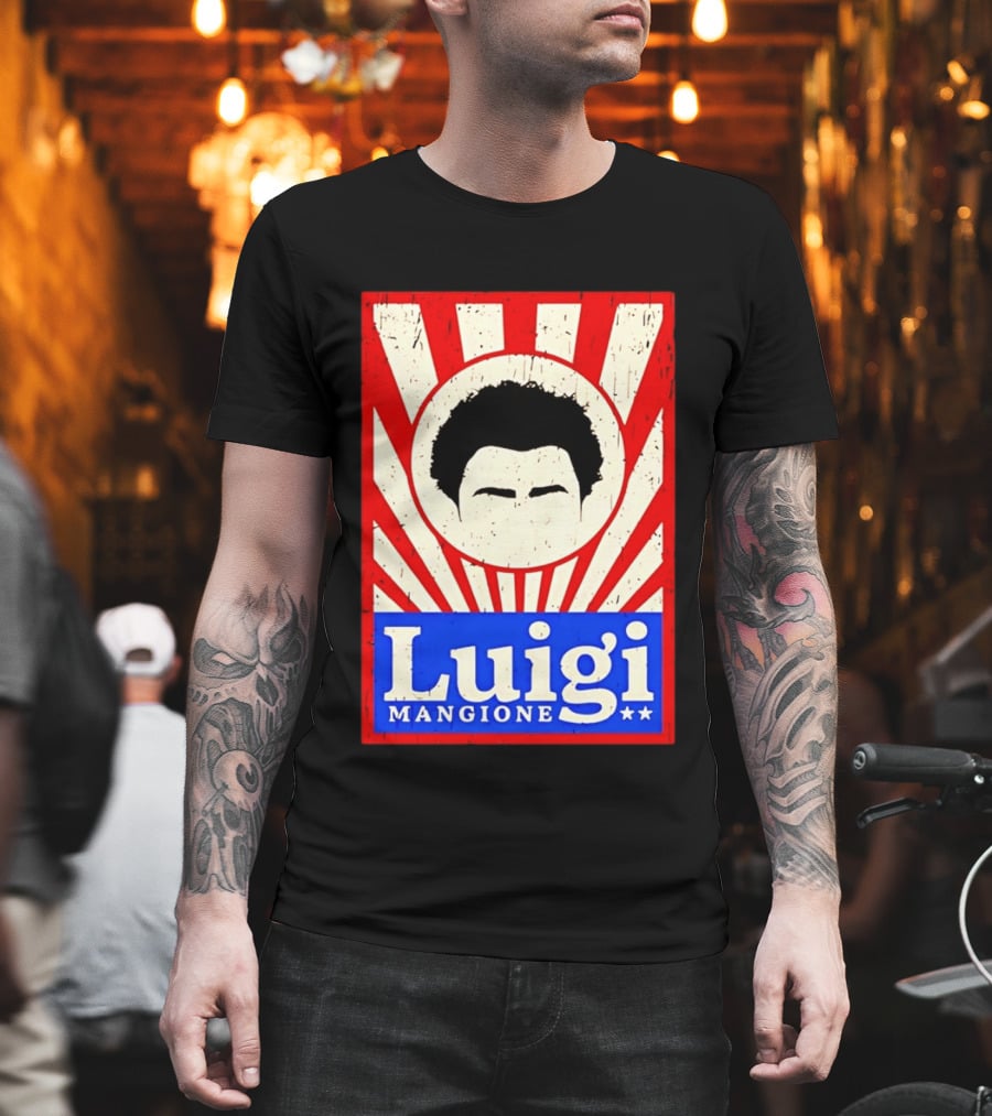 Luigi Mangione Red White Blue Campaign T-Shirt