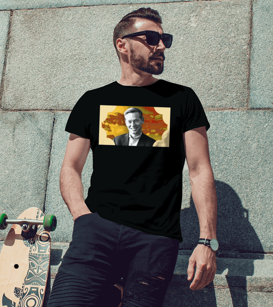 McDonald's CEO Chris Kempczinski Portrait Golden Arch T-Shirt