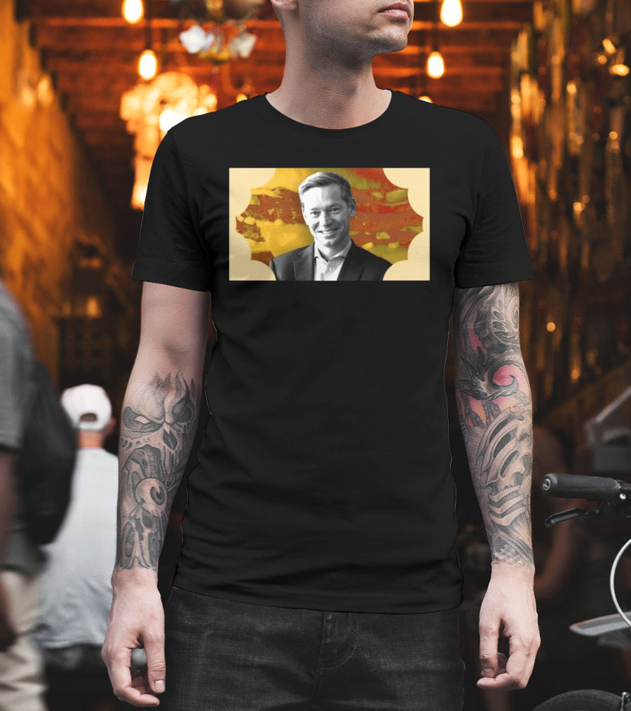 McDonald's CEO Chris Kempczinski Portrait Golden Arch T-Shirt