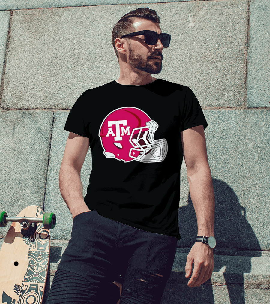 Texas A&M Aggies Football Helmet Fan Gear T-Shirt