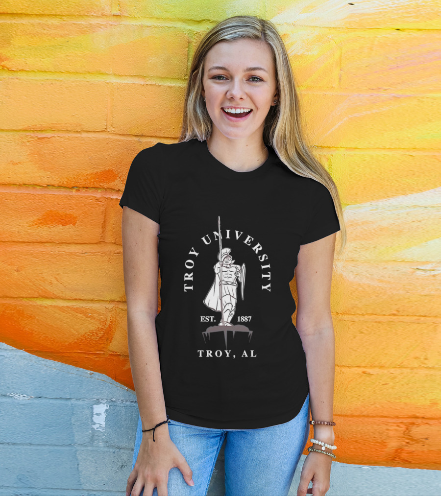 Troy University Trojan Warrior Est 1887 Troy AL T-Shirt