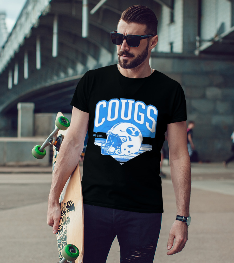 BYU Cougars Football Helmet Gameday Spirit T-Shirt