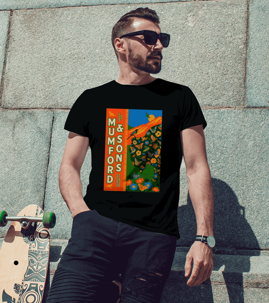Mumford And Sons June 6 2026 Folsom Field Boulder CO Butterflies And Nature T-Shirt