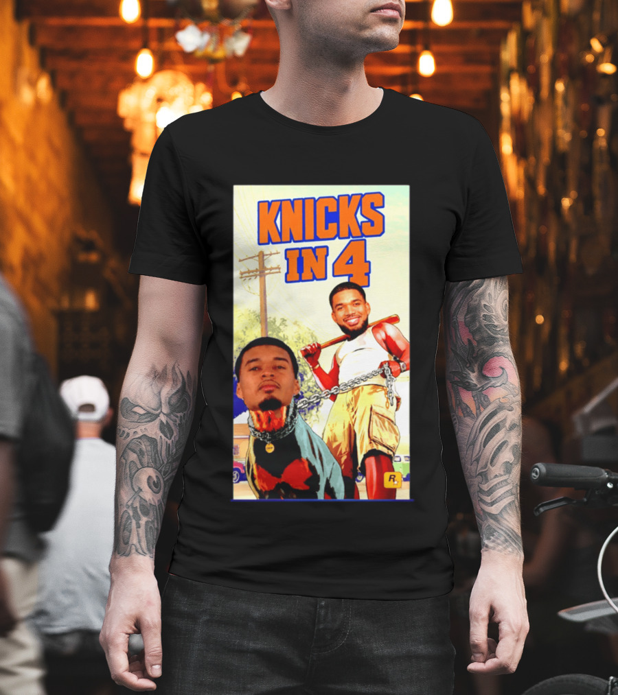 New York Knicks Knicks In 4 GTA V Meme San Antonio Spurs T-Shirt
