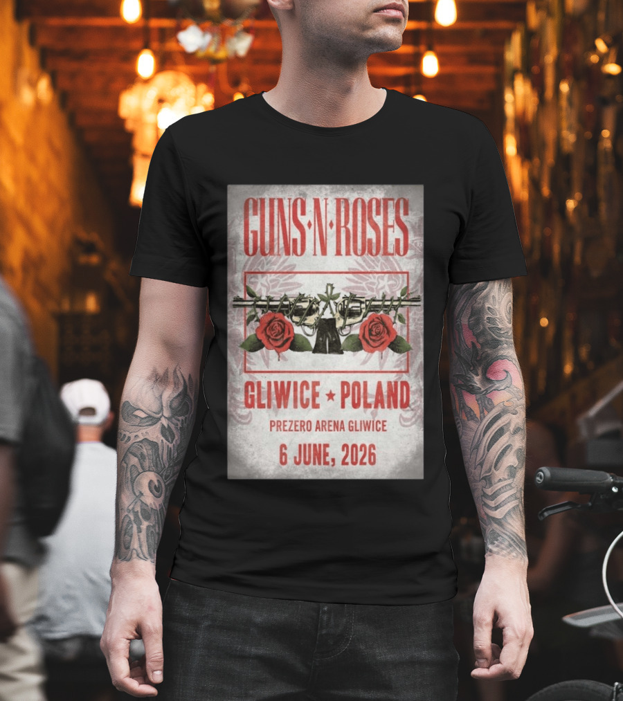 Guns N' Roses Gliwice Poland 6 June 2026 PreZero Arena T-Shirt