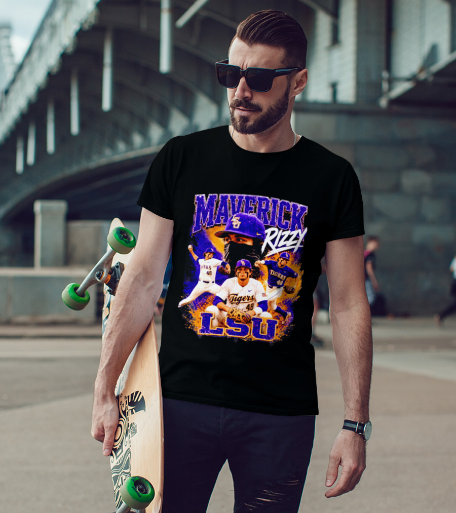 LSU Tigers Maverick Rizy Baseball Player Number 48 T-Shirt