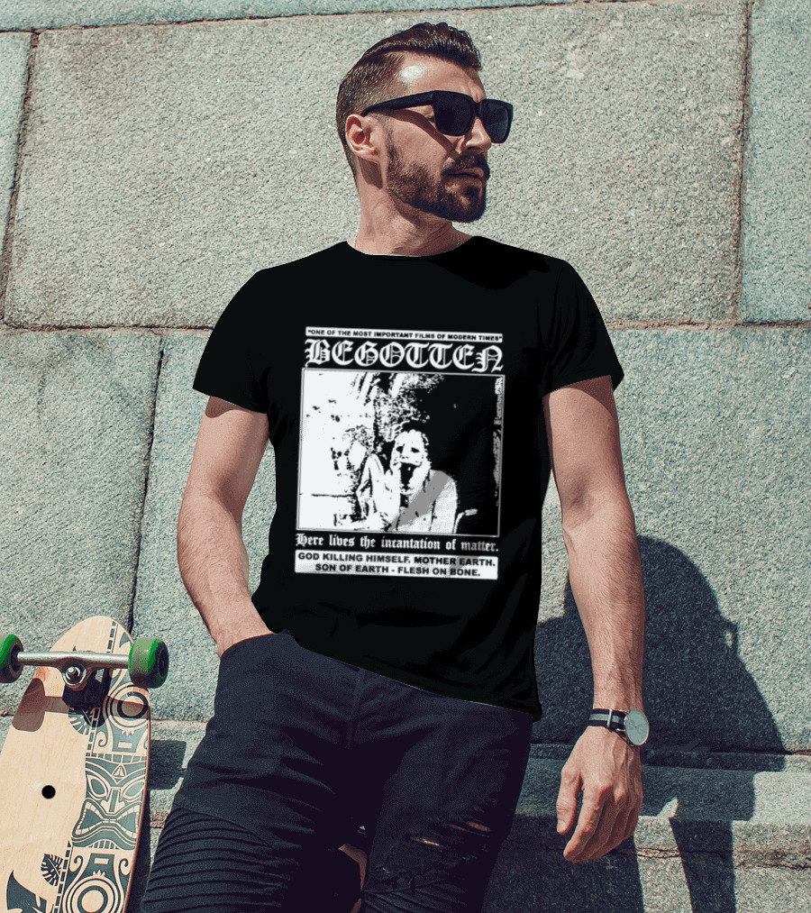 Begotten Most Important Films Modern Times Bootleg Surreal Cult Classic Horror Movie T-Shirt