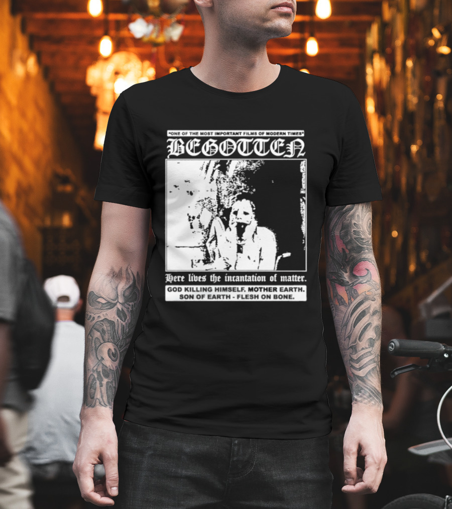 Begotten Most Important Films Modern Times Bootleg Surreal Cult Classic Horror Movie T-Shirt
