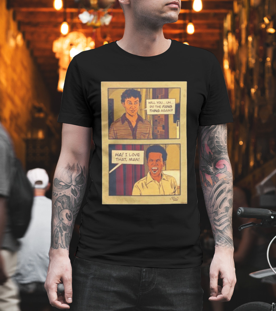 Interview With The Vampire Fang Thing Comic Panel Ha I Love That Man T-Shirt