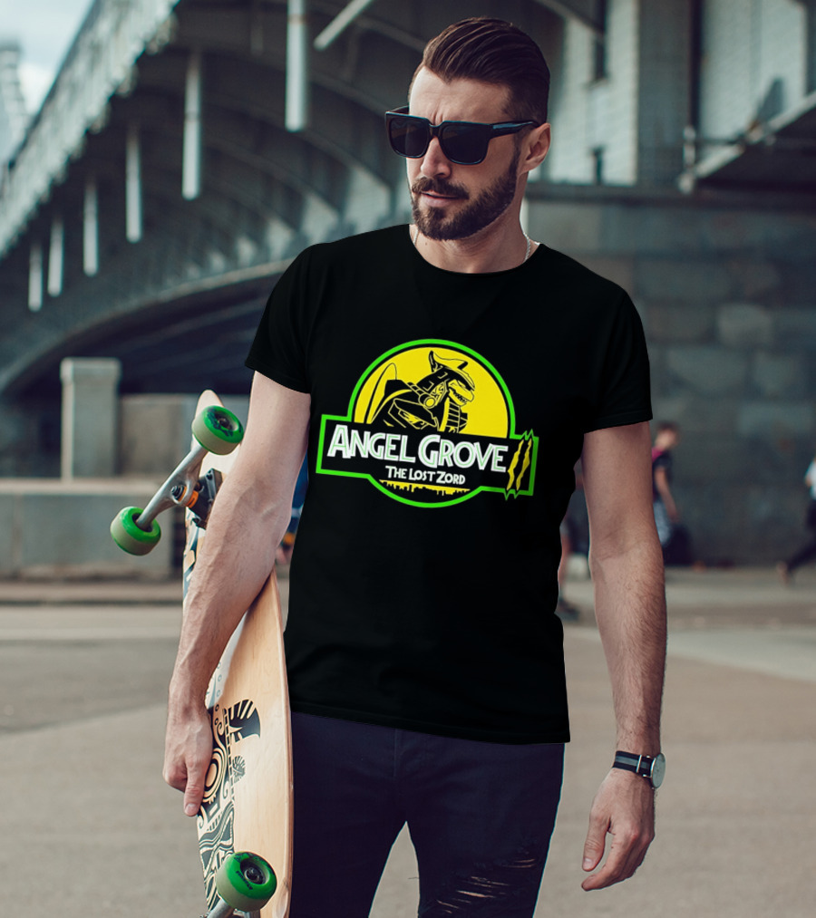 Angel Grove The Lost Zord Dinosaur Robot T-Shirt