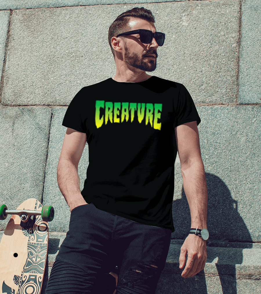 Bingo Store Creature Mens Green Yellow Gradient T-Shirt